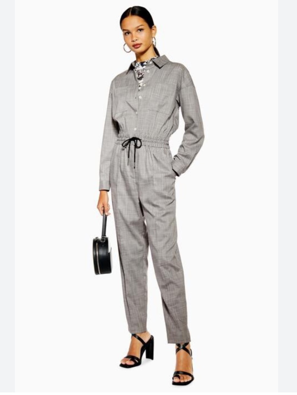 TOPSHOP Women's Grey Boiler suit/Jumpsuit Size 8